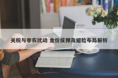 关税与非农扰动 金价反弹及避险布局解析